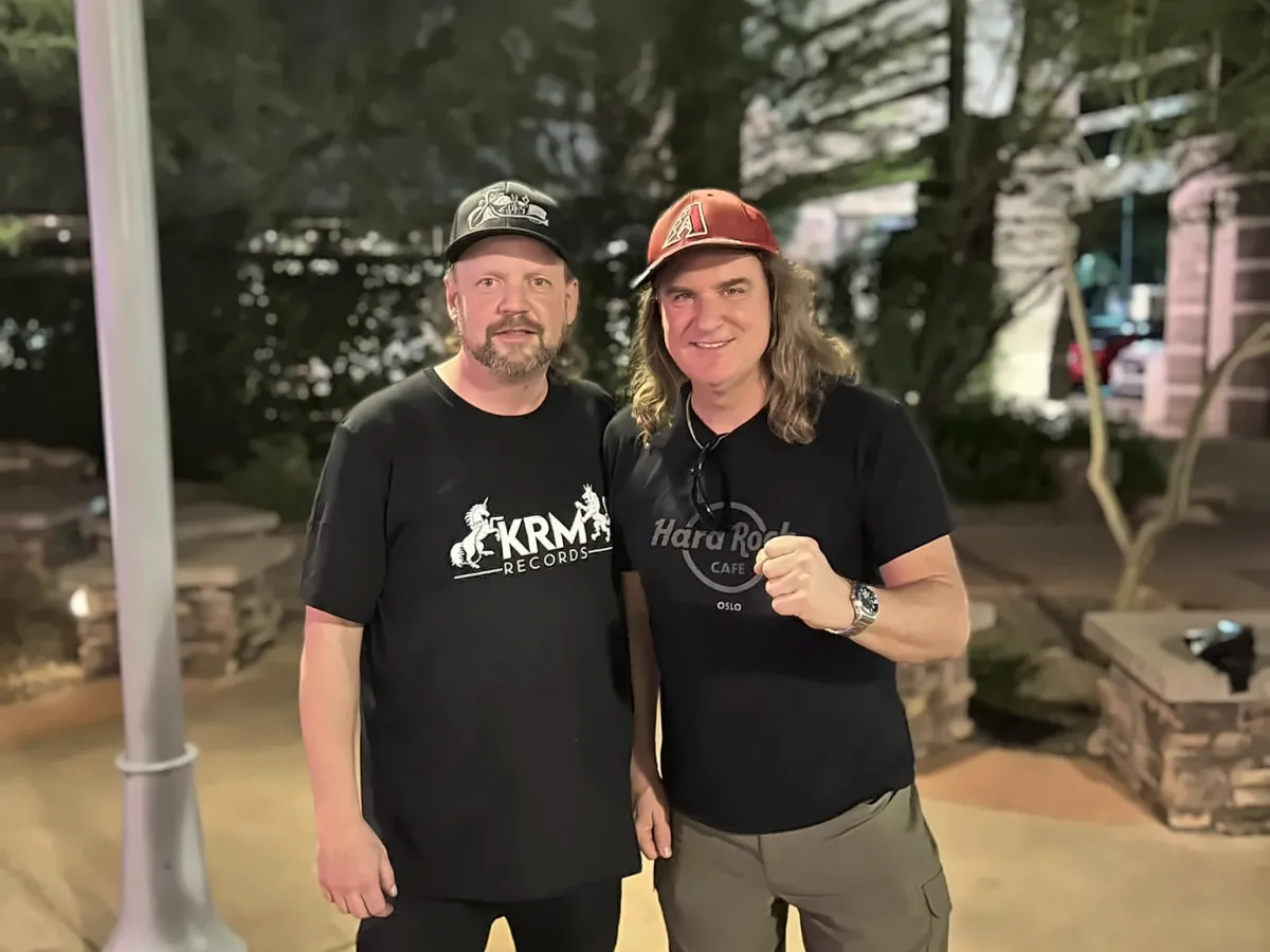 Richard Easterling with David Ellefson
